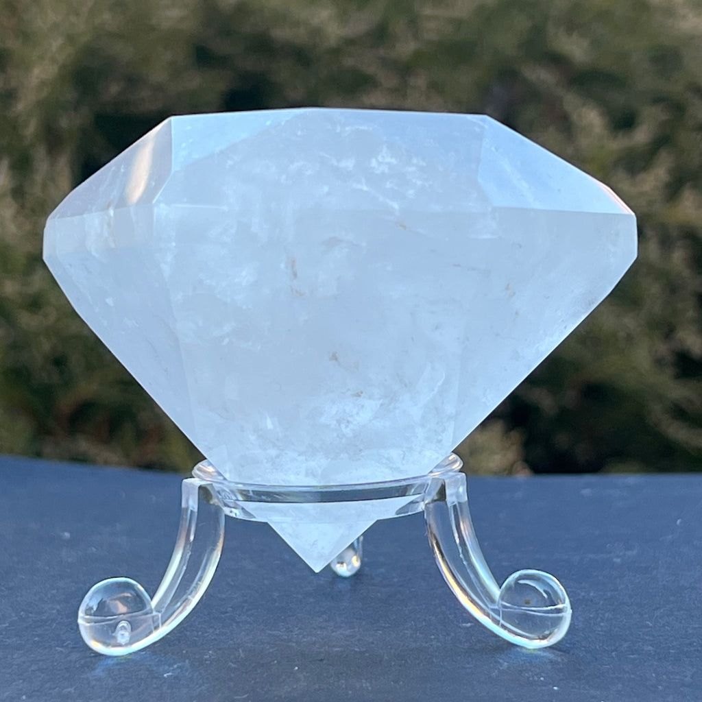 Cuart forma diamant caliate extra, cristal de stanca/cuart incolor model 3 A, druzy.ro, cristale 5