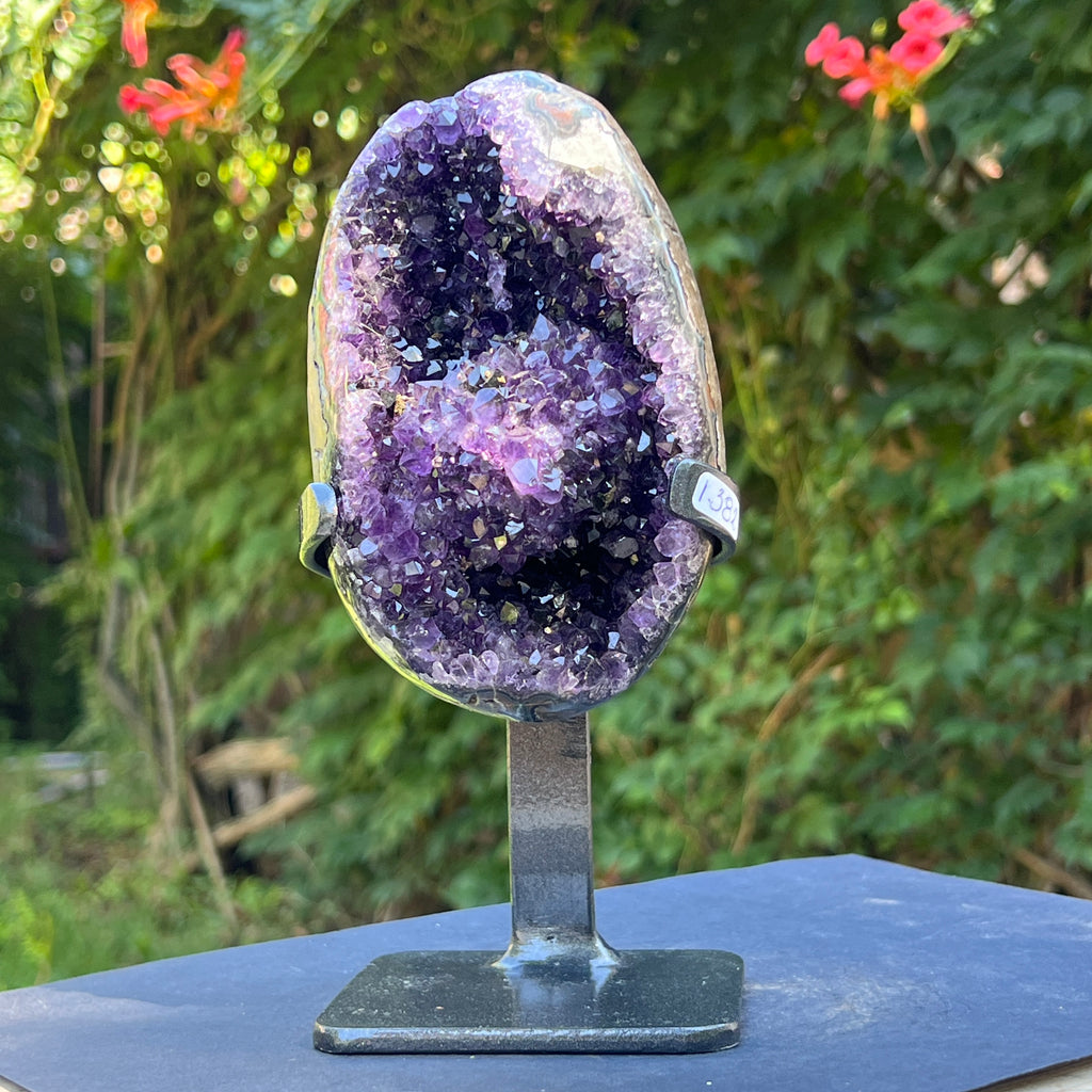 Ametist Uruguay AAA pe stand calitate +AAA, geoda ametist Urguay | Model 2, pietre semipretioase - druzy.ro 4 