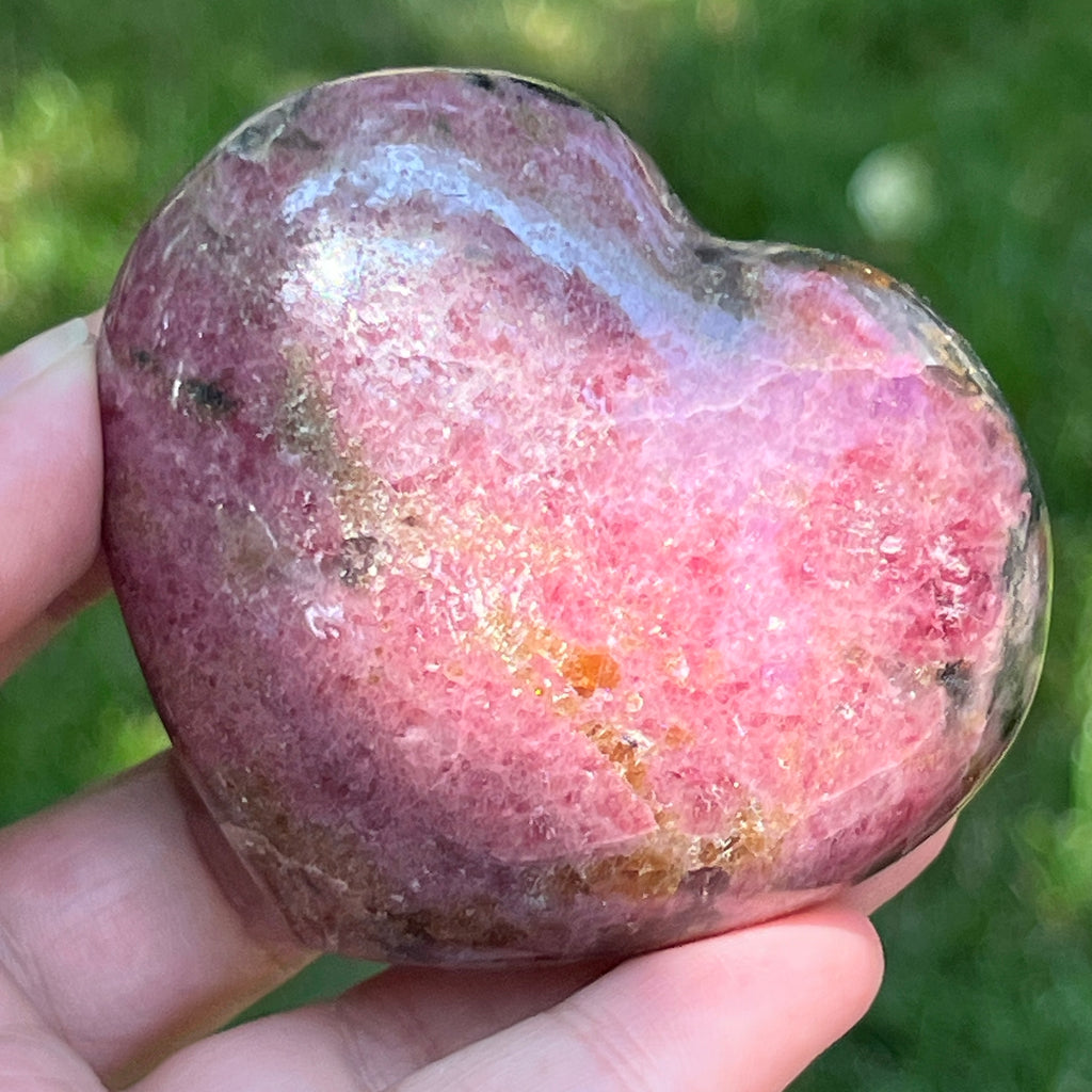 Inima rodonit Madagascar model 3, pietre semipretioase - druzy.ro 4 