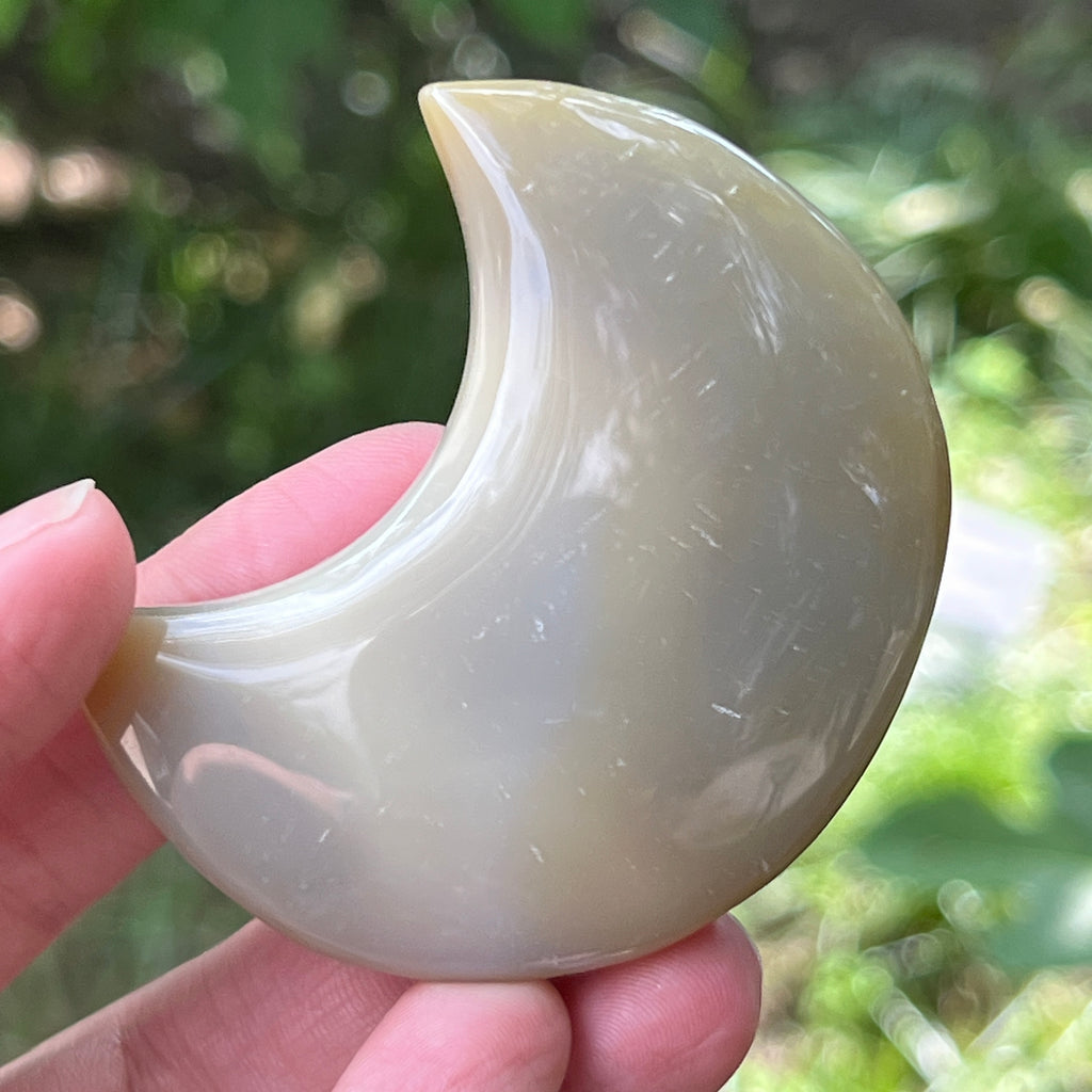 Luna agat model 3, pietre semipretioase - druzy.ro 2 