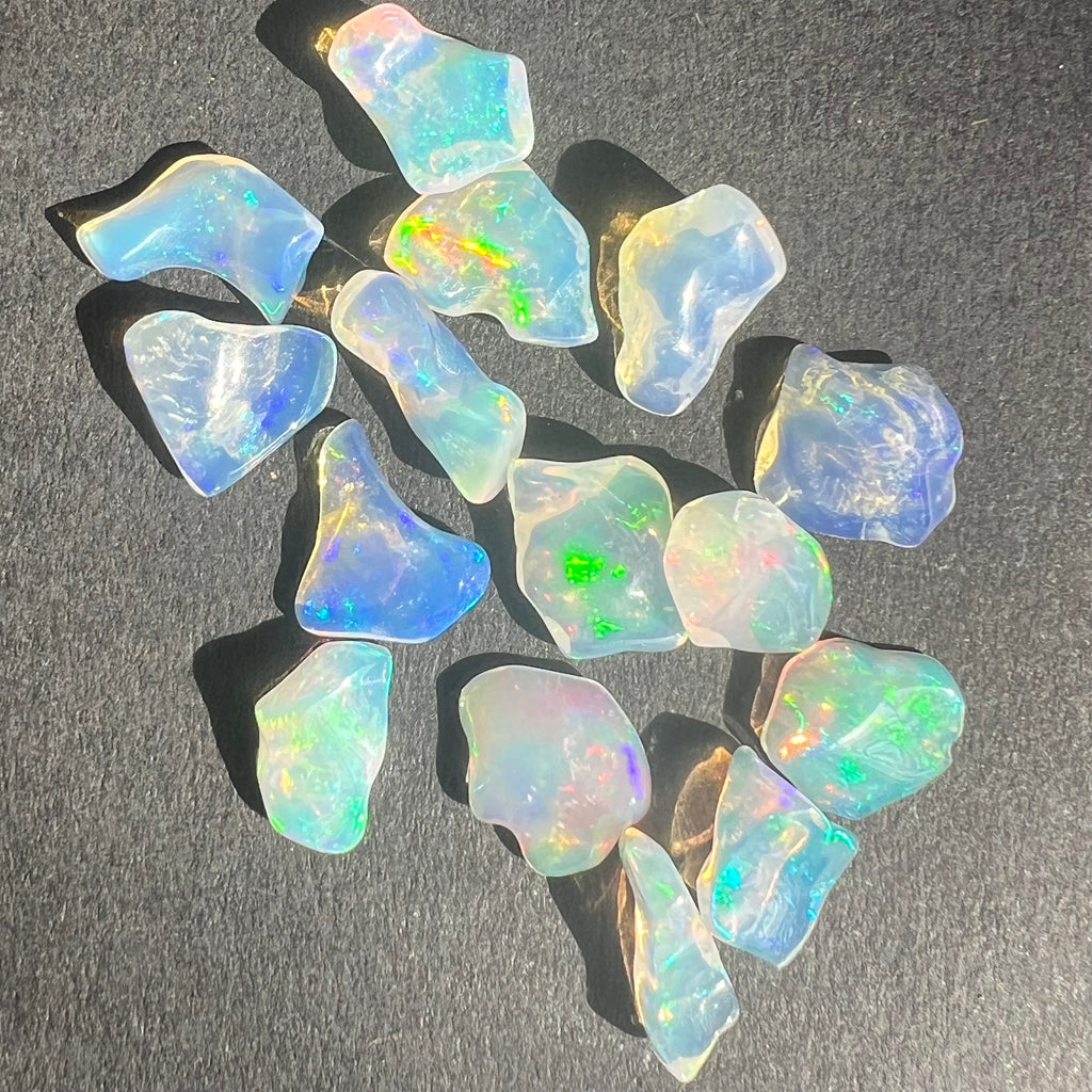 Opal de foc, opal Etiopia 1-1.5 cm, druzy.ro, cristale 6