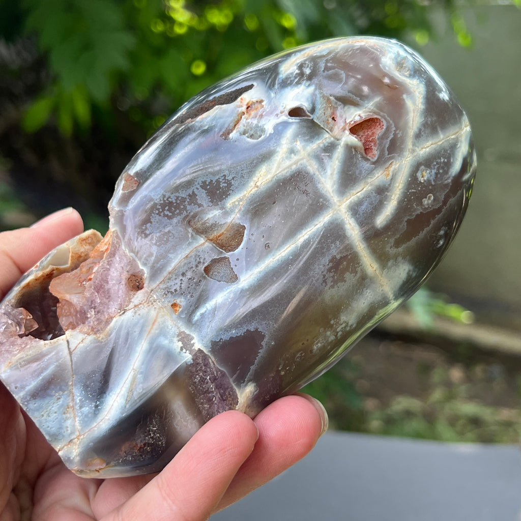 Geoda agat ametist model 4, pietre semipretioase - druzy.ro 4 