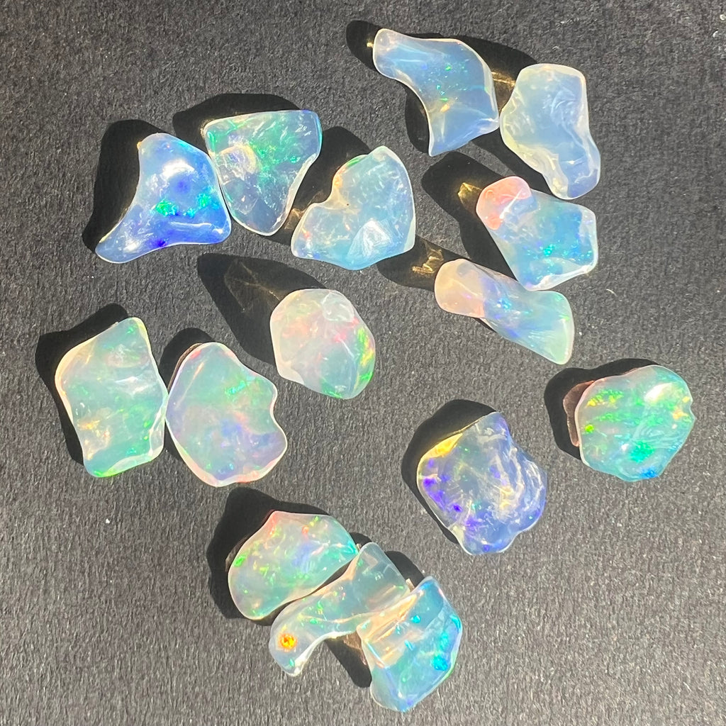 Opal de foc, opal Etiopia 1-1.5 cm, druzy.ro, cristale 3
