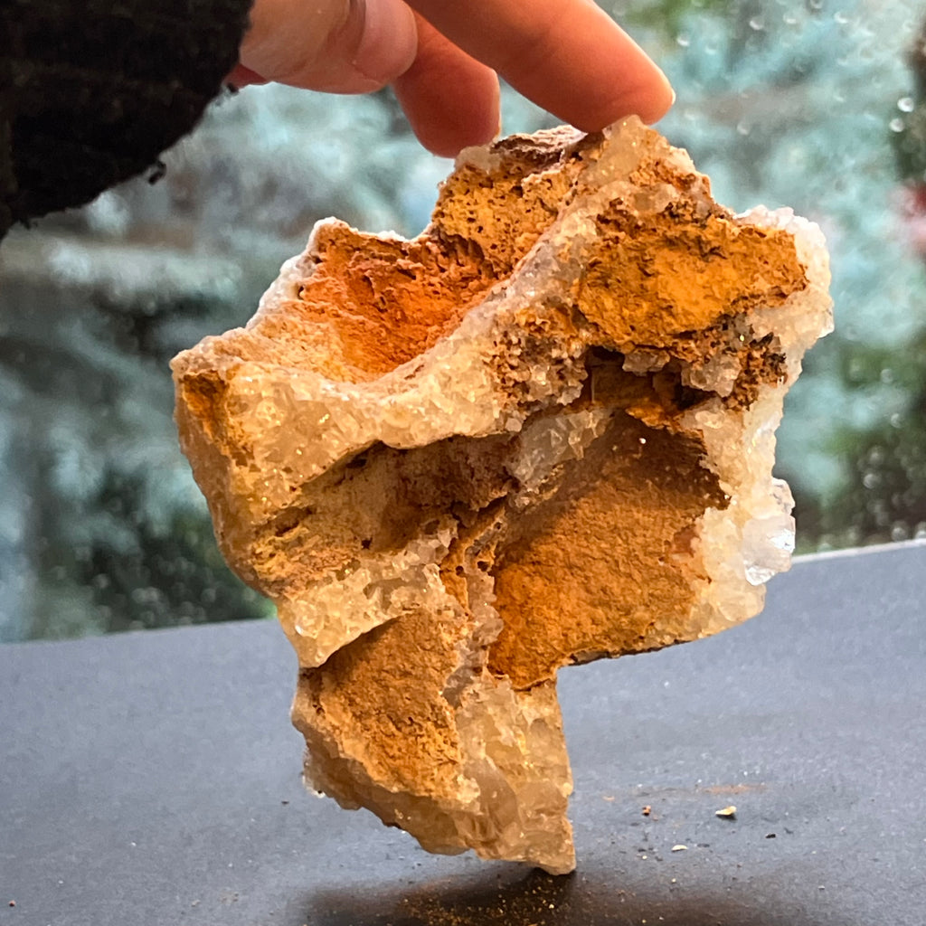 Cluster felie cuart incolor cristal de stanca din Zambia model 5, druzy.ro, cristale 6
