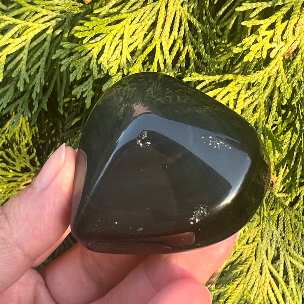 Obsidian curcubeu inima model 1, pietre semipretioase - druzy.ro 5 