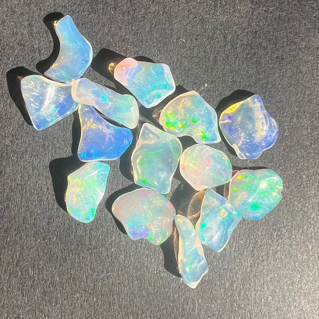 Opal de foc, opal Etiopia 1-1.5 cm, druzy.ro, cristale 4