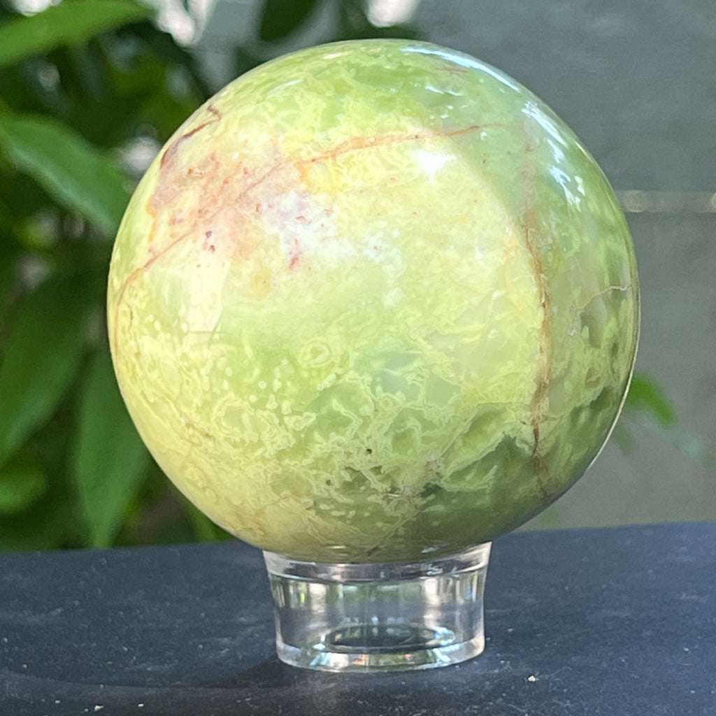 Sfera Opal verde model 4, pietre semipretioase - druzy.ro 4 