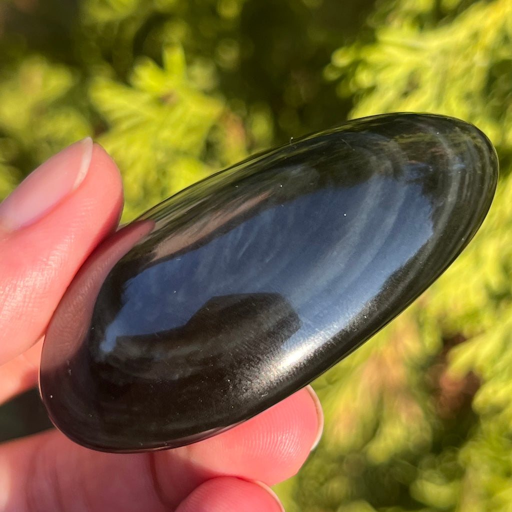 Obsidian curcubeu palmstone model 2, pietre semipretioase - druzy.ro 4 