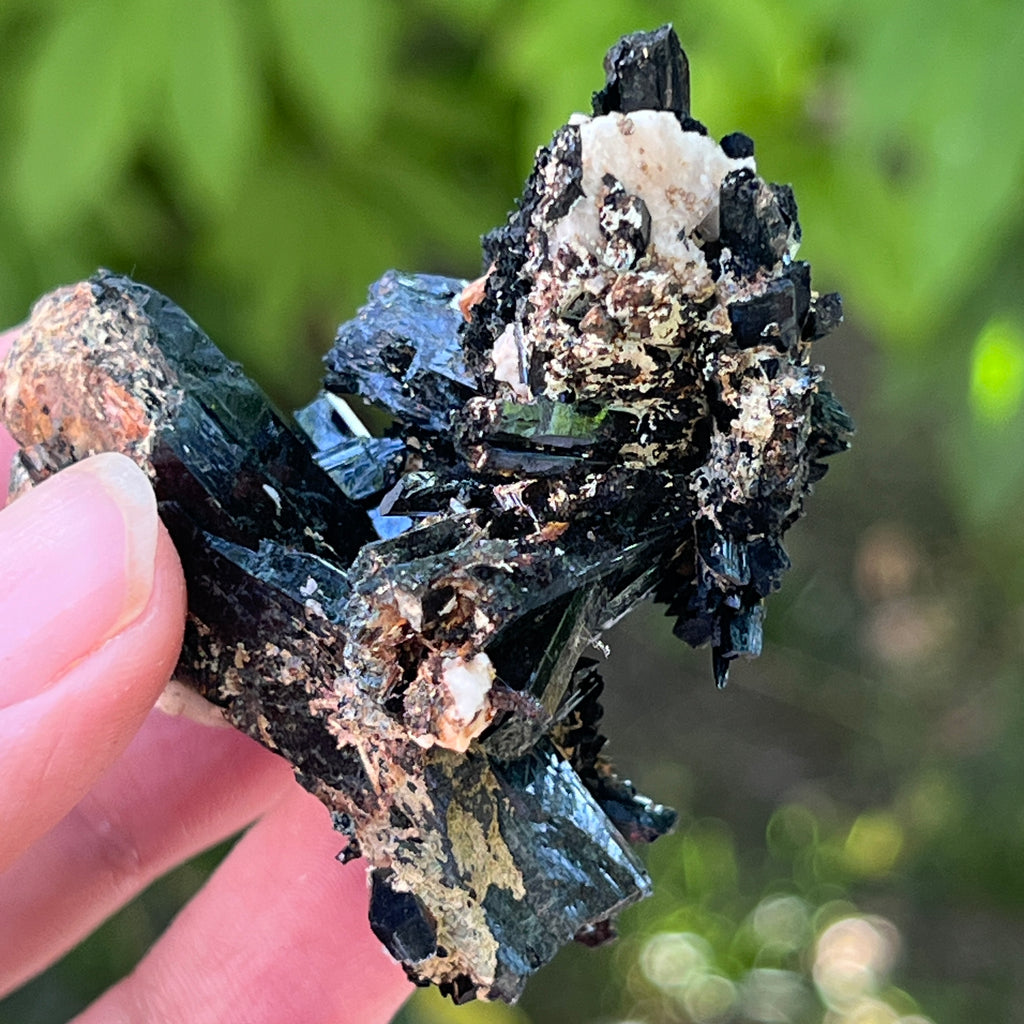 Cluster turmalina neagra model 21 din Erongo, Namibia, pietre semipretioase - druzy.ro 7 