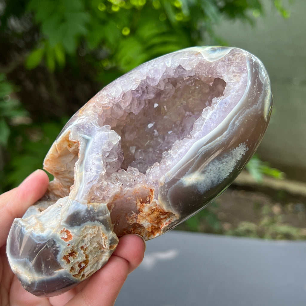 Geoda agat ametist model 4, pietre semipretioase - druzy.ro 3 