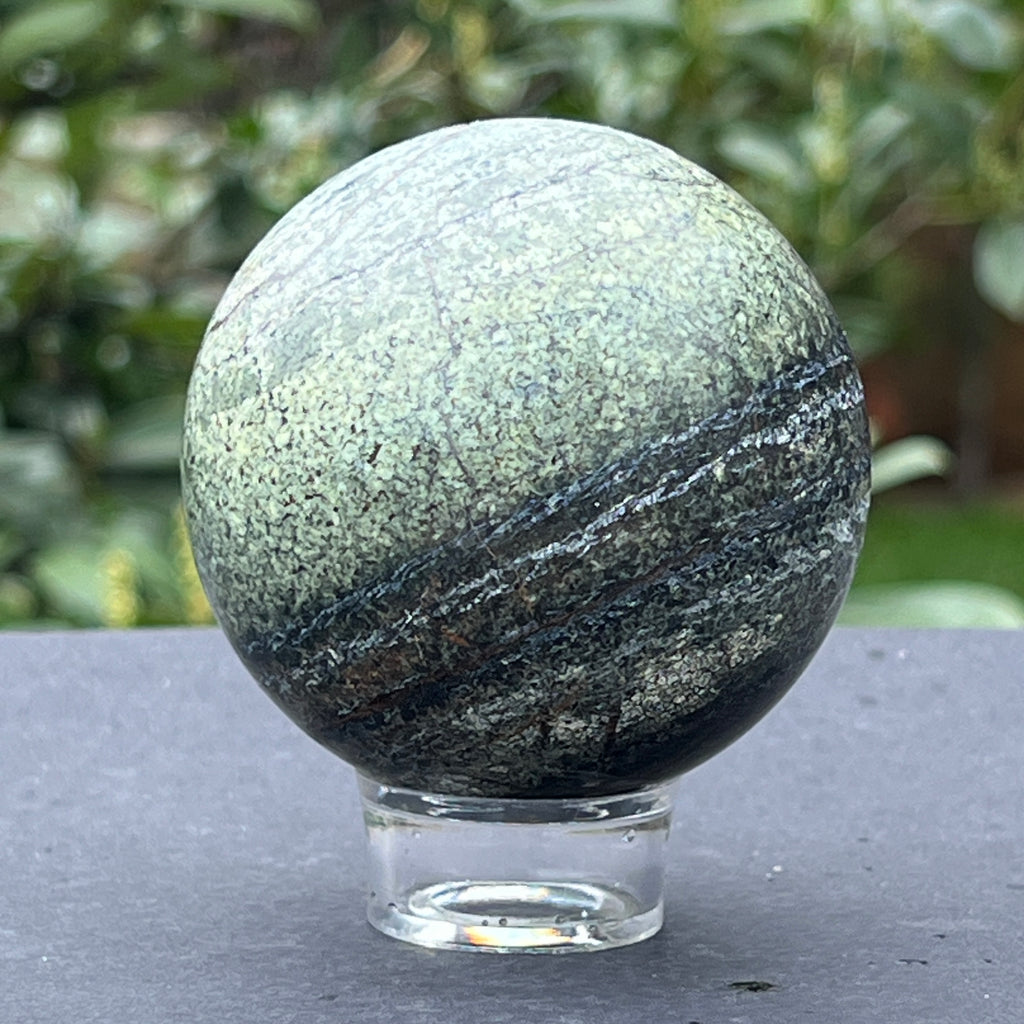 Sfera serpentin model 3, pietre semipretioase - druzy.ro 2 