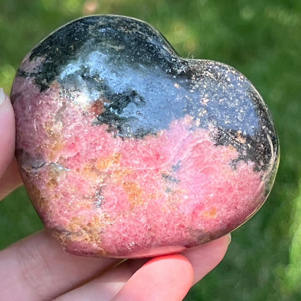 Inima rodonit Madagascar model 3, pietre semipretioase - druzy.ro 2 
