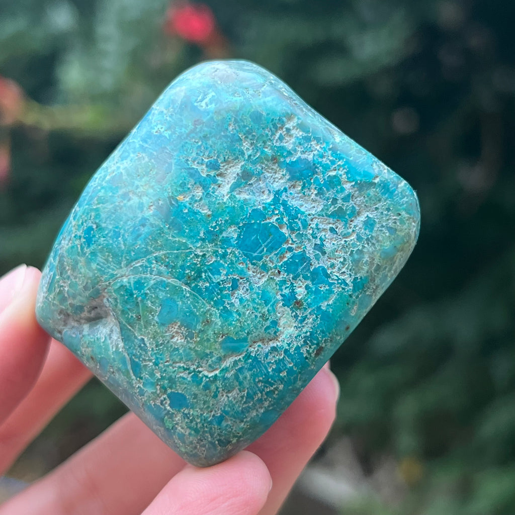 Shattuckite forma libera/palmstone m9, druzy.ro, pietre semipretioase 2