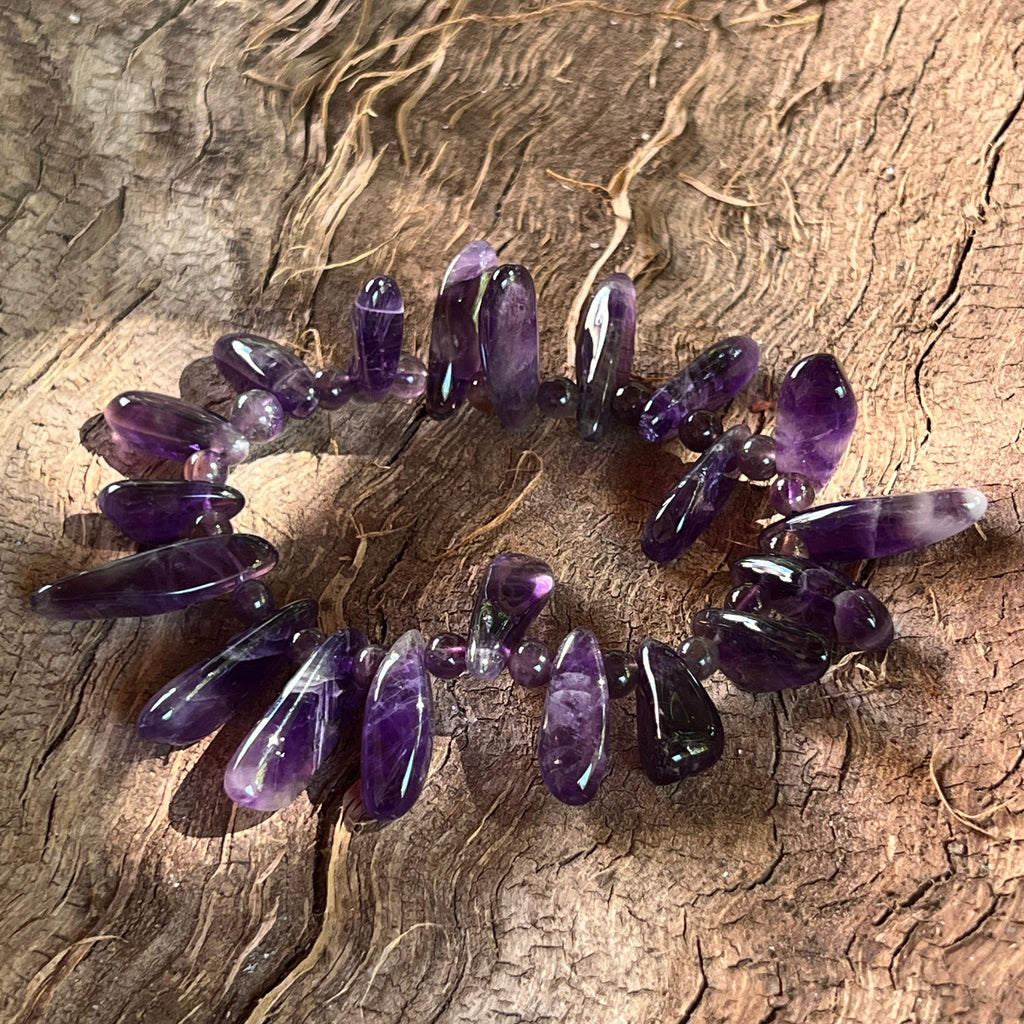 Bratara ametist Tribal, pietre semipretioase - druzy.ro 4 