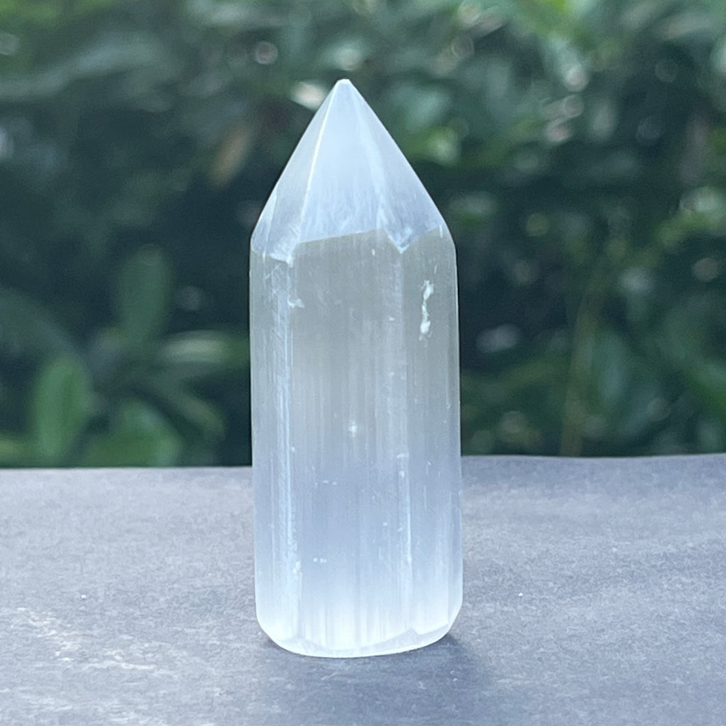 Obelisc, turn selenit 6 cm, pietre semipretioase - druzy.ro 2 