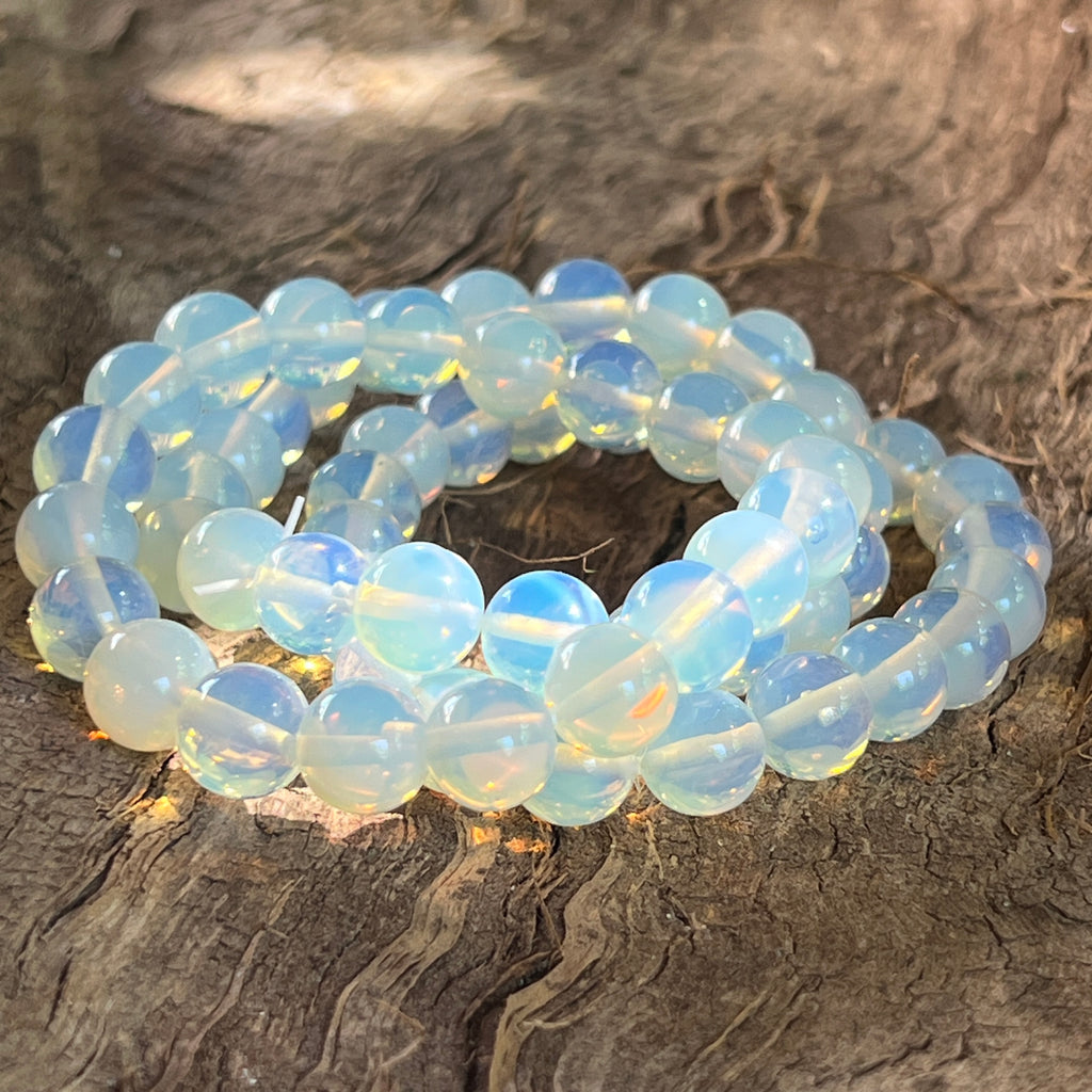 Bratara opalit 10 mm, pietre semipretioase - druzy.ro 1 