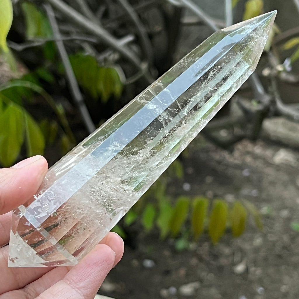 Bagheta cuart vogel, 12 fete, Brazilia model 18, pietre semipretioase - druzy.ro 4 