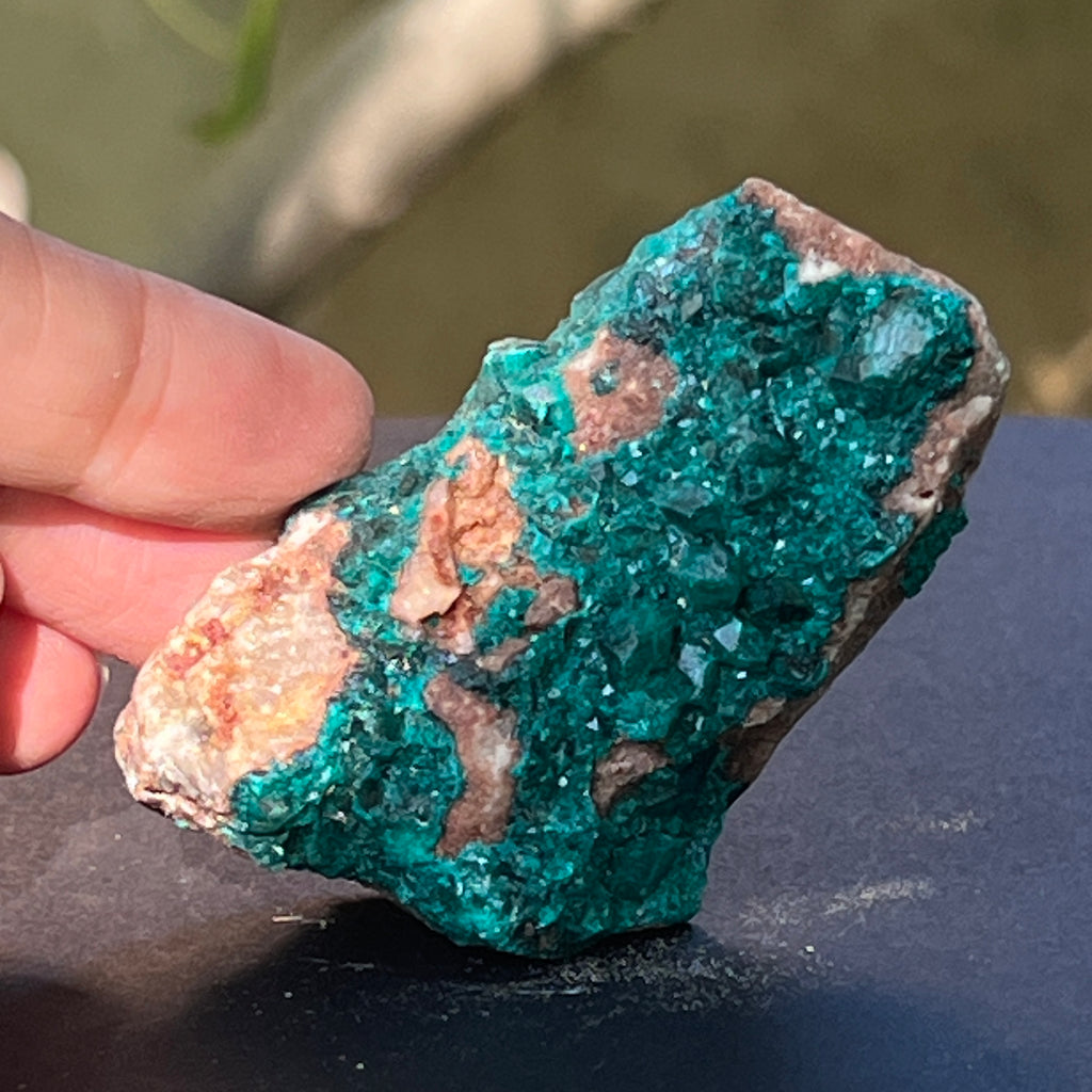 Dioptaz cluster din Congo model 16, pietre semipretioase - druzy.ro 4 