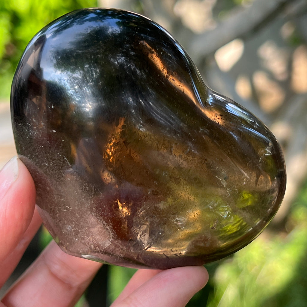 Inima cuart fumuriu m1, pietre semipretioase - druzy.ro 1 
