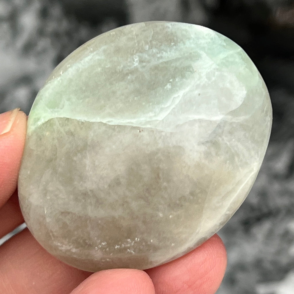 Palmstone piatra lunii cu garnierit m24, druzy.ro, cristale 2