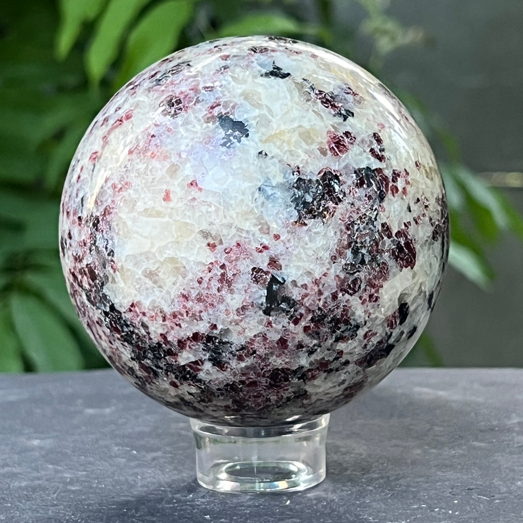 Sfera granat cu cuart | Model 1, pietre semipretioase - druzy.ro 4 