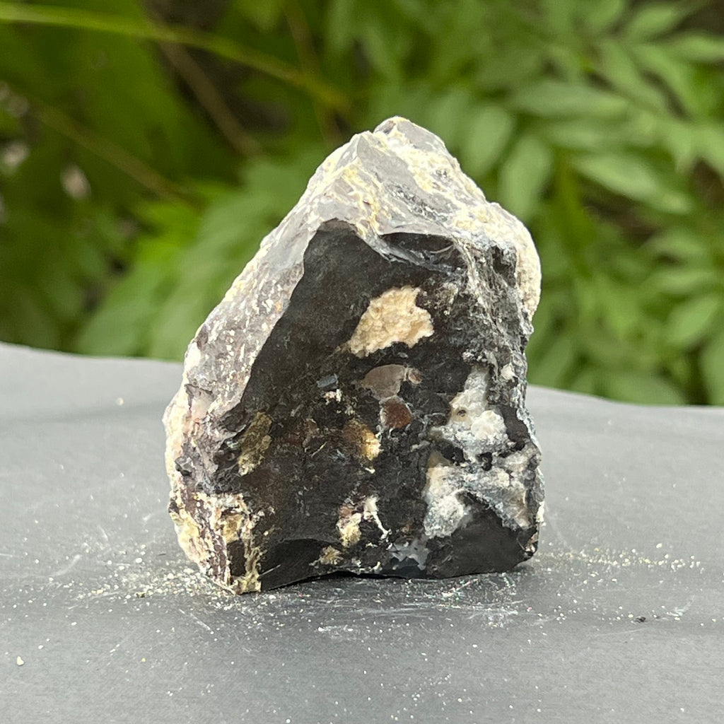 Onix negru piatra bruta India model 7, druzy.ro, pietre semipretioase 2