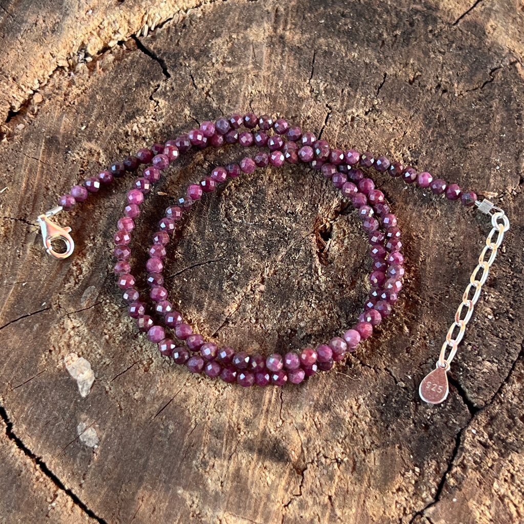 Colier rubin Ruby#23, pietre semipretioase - druzy.ro 4 