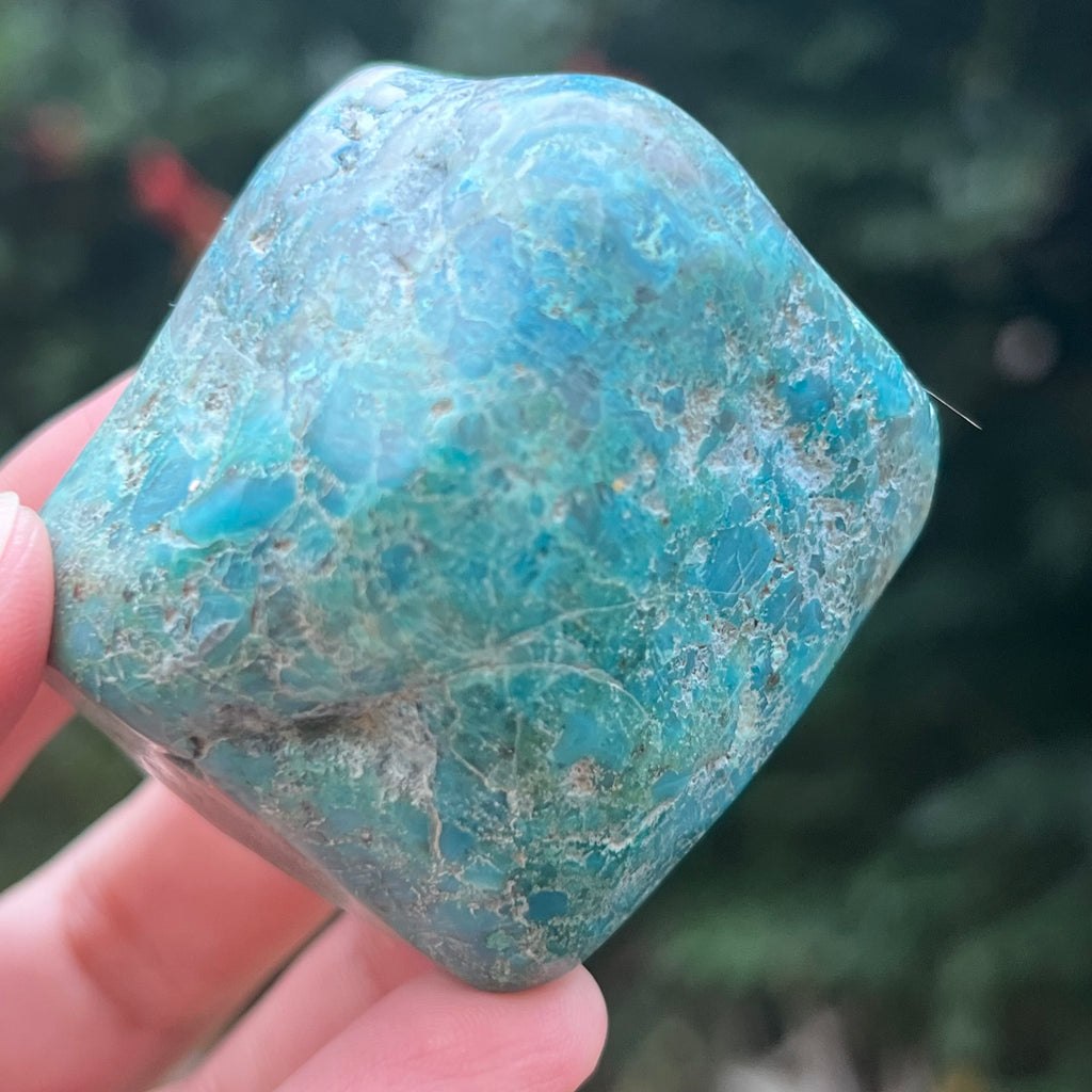 Shattuckite forma libera/palmstone m9, druzy.ro, pietre semipretioase 7