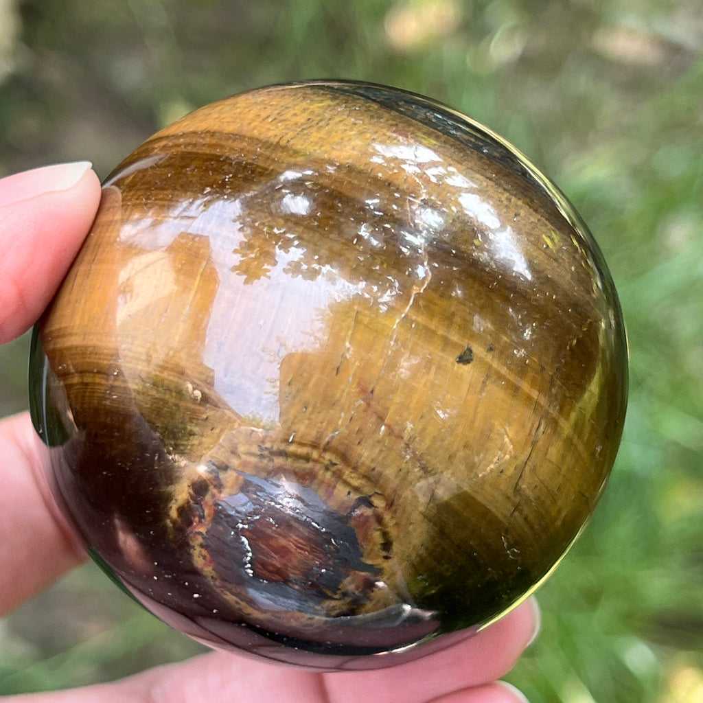 Ochi de tigru sfera model 2, pietre semipretioase - druzy.ro 9 