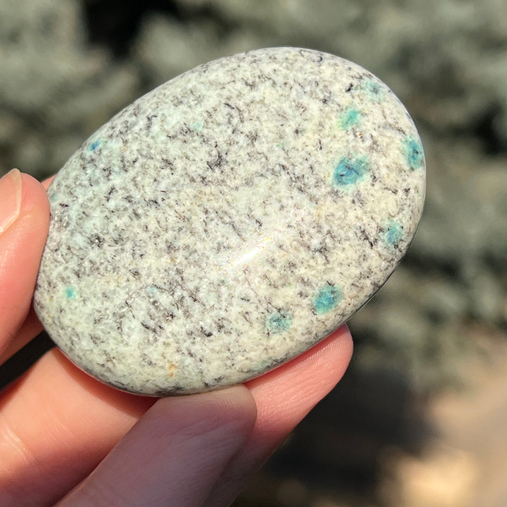Palmstone K2 Granit cu azurit model 11, druzy.ro, cristale, druzy.ro, cristale 2