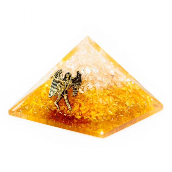 Piramida orgonit citrin cu inger 4 si 7 cm, druzy.ro, cristale 1
