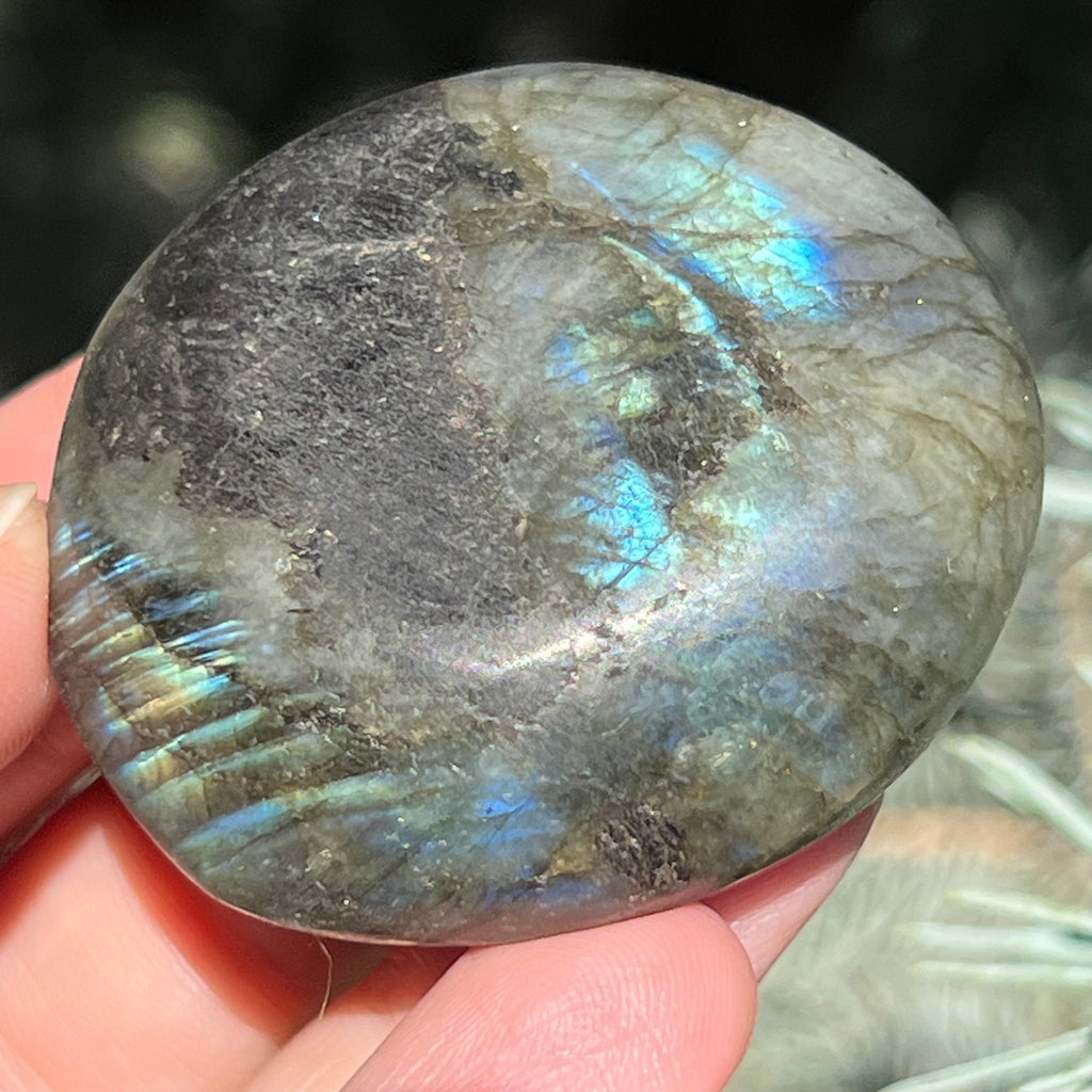 Labradorit palm stone m19, druzy.ro, cristale 2