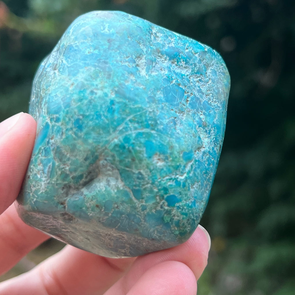 Shattuckite forma libera/palmstone m9, druzy.ro, pietre semipretioase 3