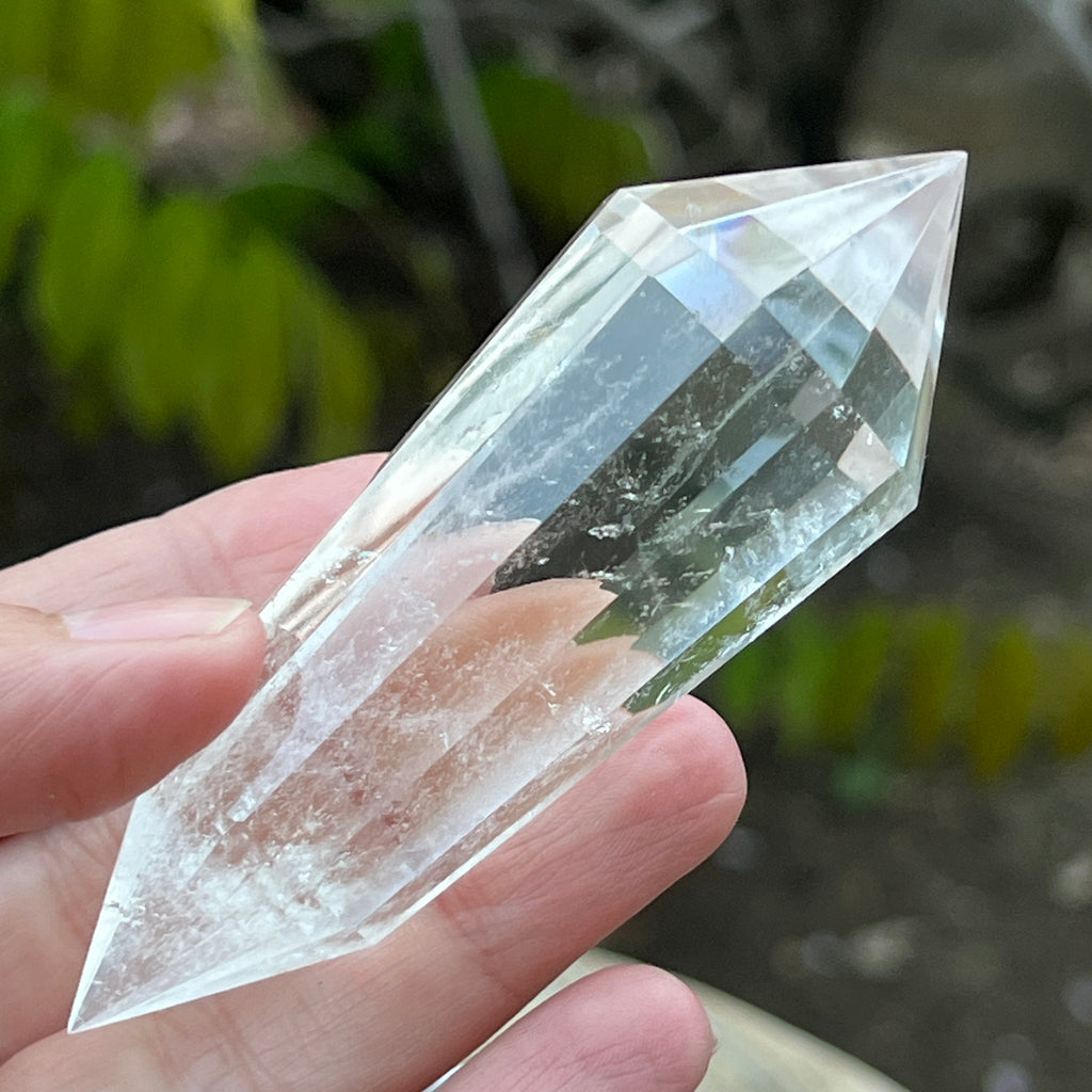 Bagheta cuart vogel, 12 fete, Brazilia model 22, pietre semipretioase - druzy.ro 2 