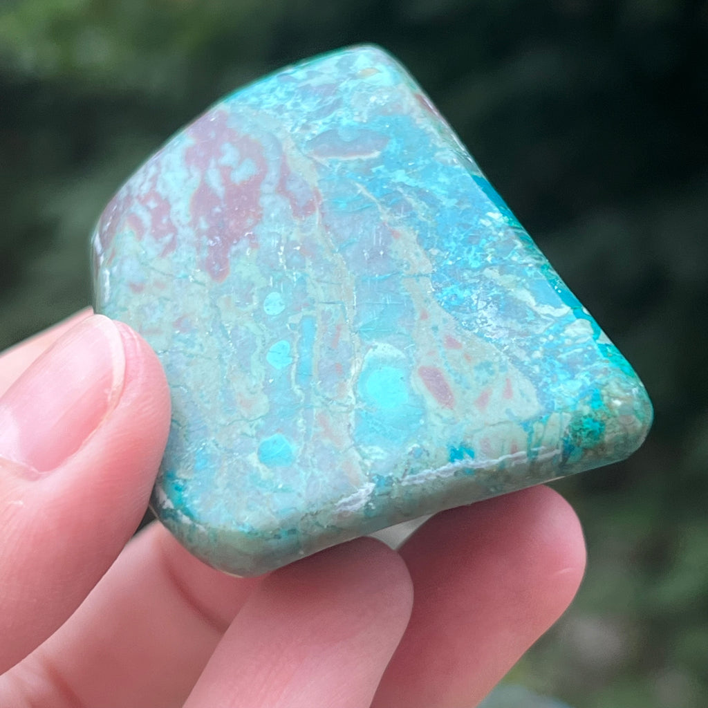 Shattuckite forma libera/palmstone m11, druzy.ro, pietre semipretioase 14