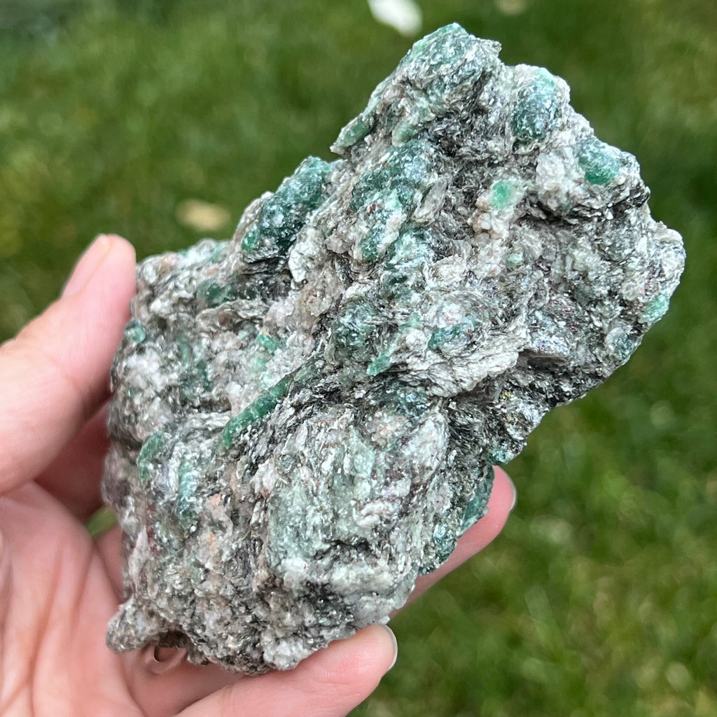 Smarald in matrice piatra bruta model 4A/2, druzy.ro, cristale 1