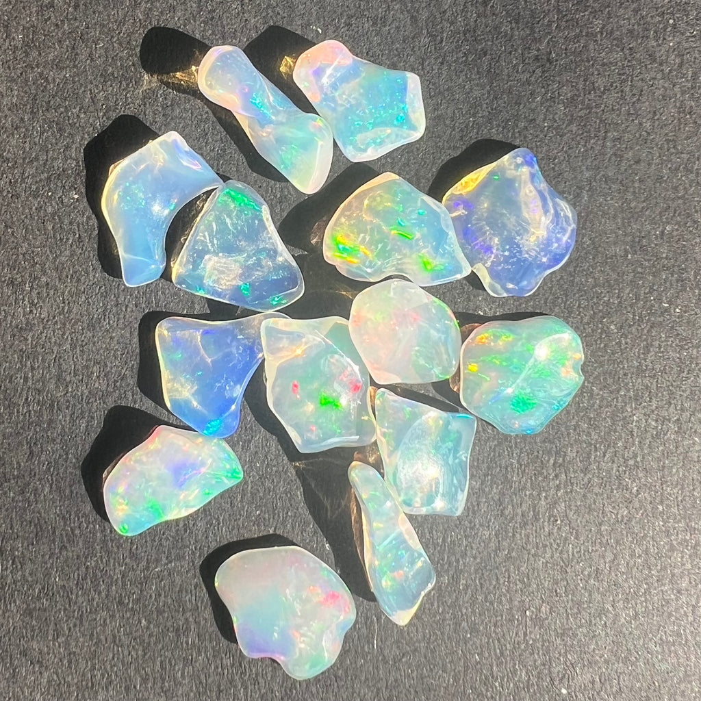 Opal de foc, opal Etiopia 1-1.5 cm, druzy.ro, cristale 5