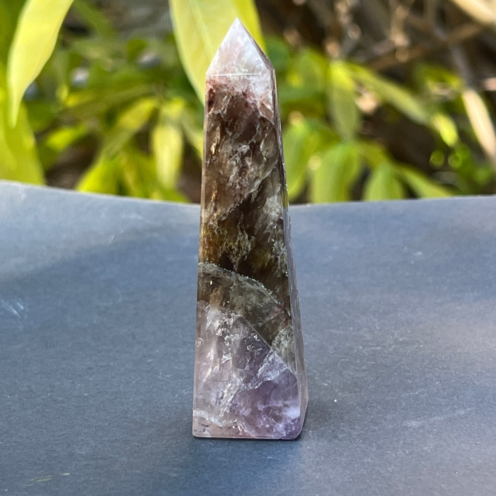Obelisc super 7 (super seven) din Brazilia model 11, pietre semipretioase - druzy.ro 2 