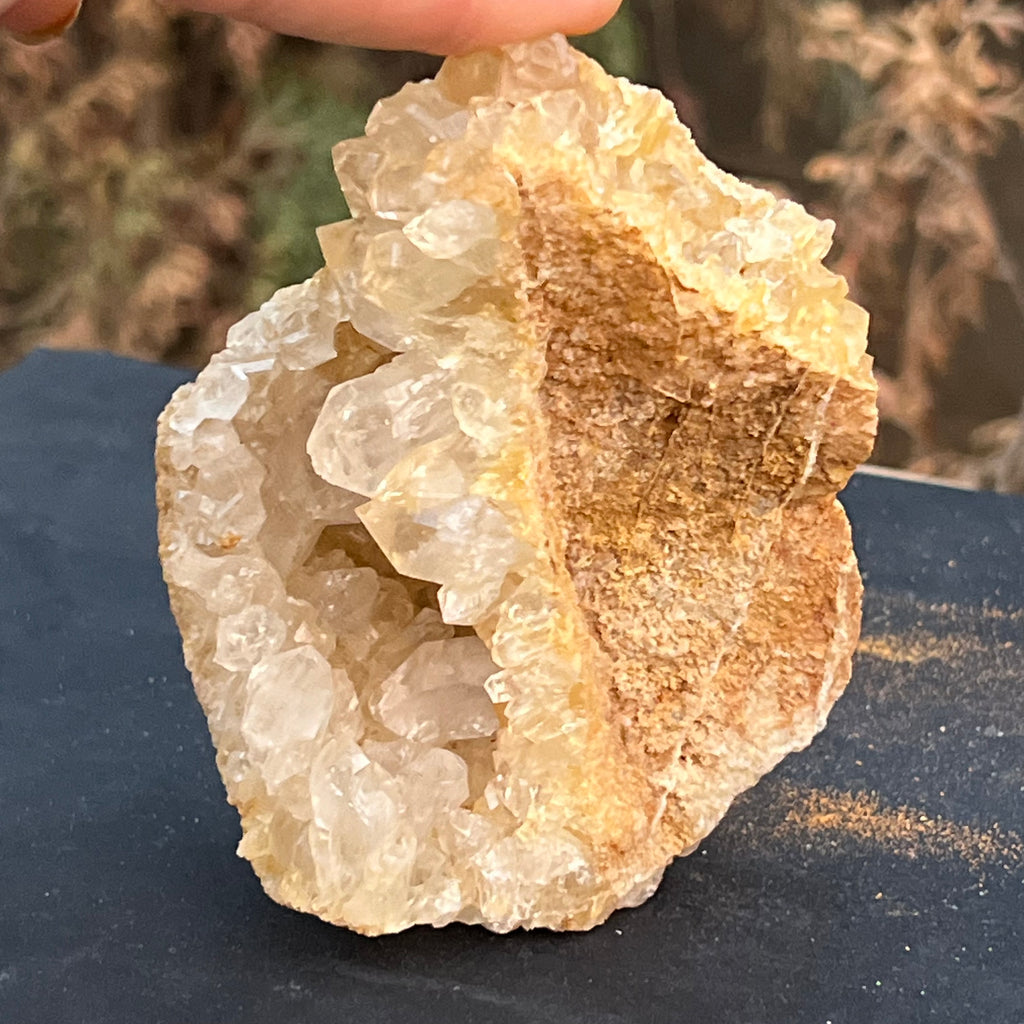 Cluster felie cuart incolor cristal de stanca din Zambia model 6, druzy.ro, cristale 7