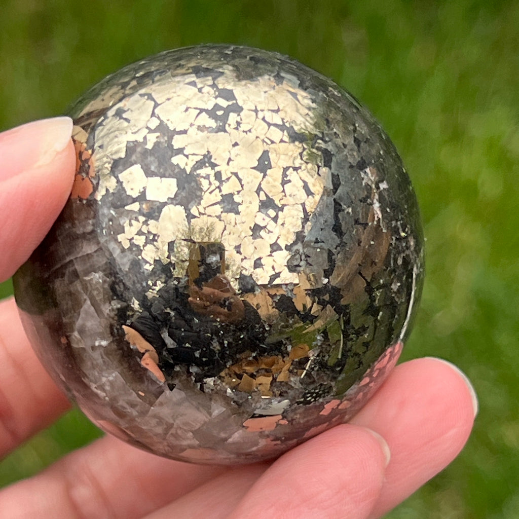 Sfera pirita model 7, pietre semipretioase - druzy.ro 4 