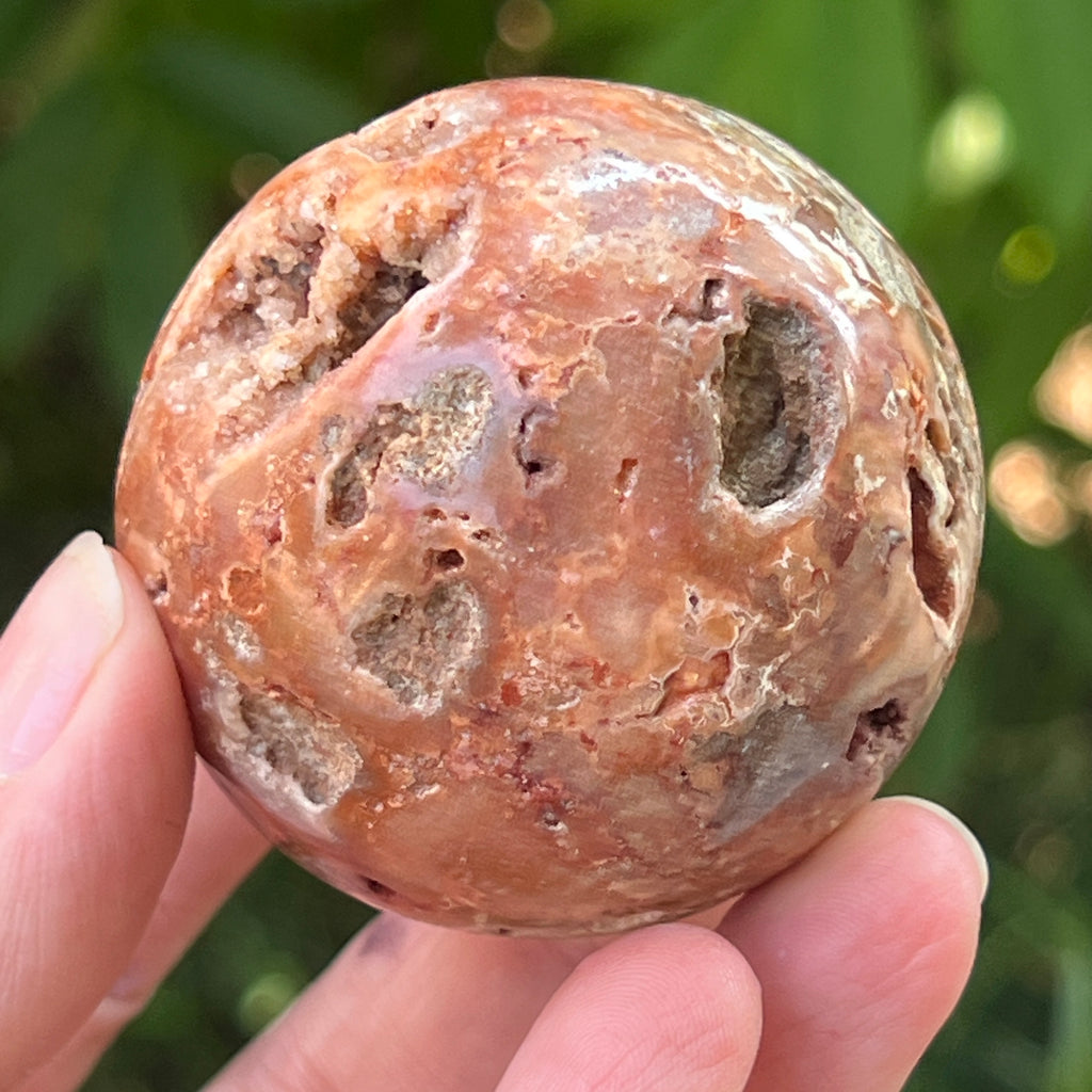 Sfera agat Crazy Lace | Model 11, pietre semipretioase - druzy.ro 6 