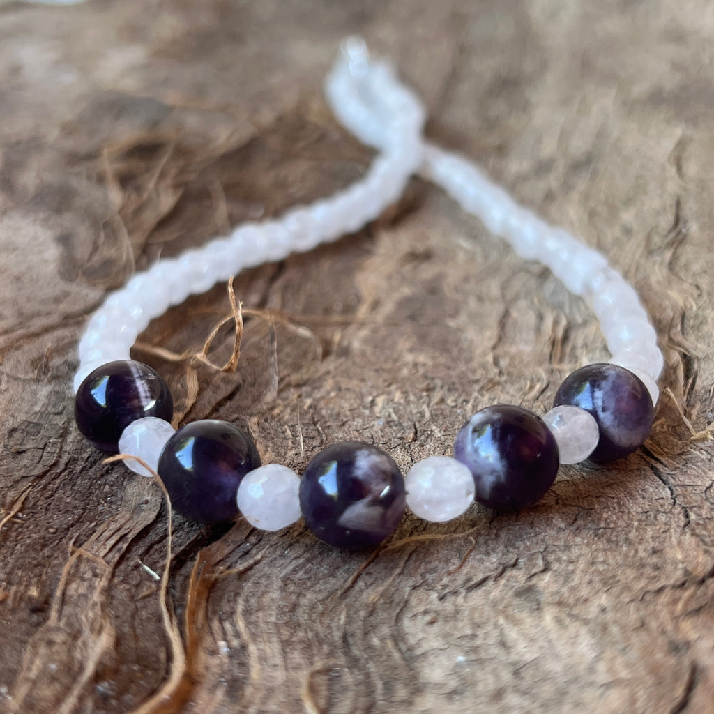 Colier ametist, jad Serenity#17, pietre semipretioase - druzy.ro 3 