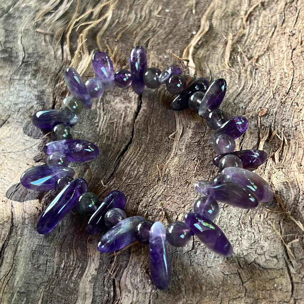 Bratara ametist Tribal, pietre semipretioase - druzy.ro 3 