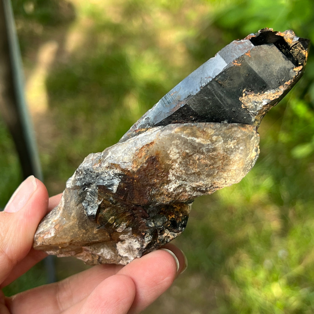Varf brut cuart fumuriu | Model L6, pietre semipretioase - druzy.ro 2 