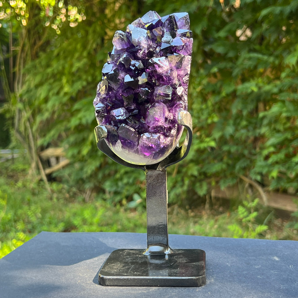 Ametist Uruguay AAA pe stand calitate +AAA, geoda ametist Urguay | Model 1, pietre semipretioase - druzy.ro 7 