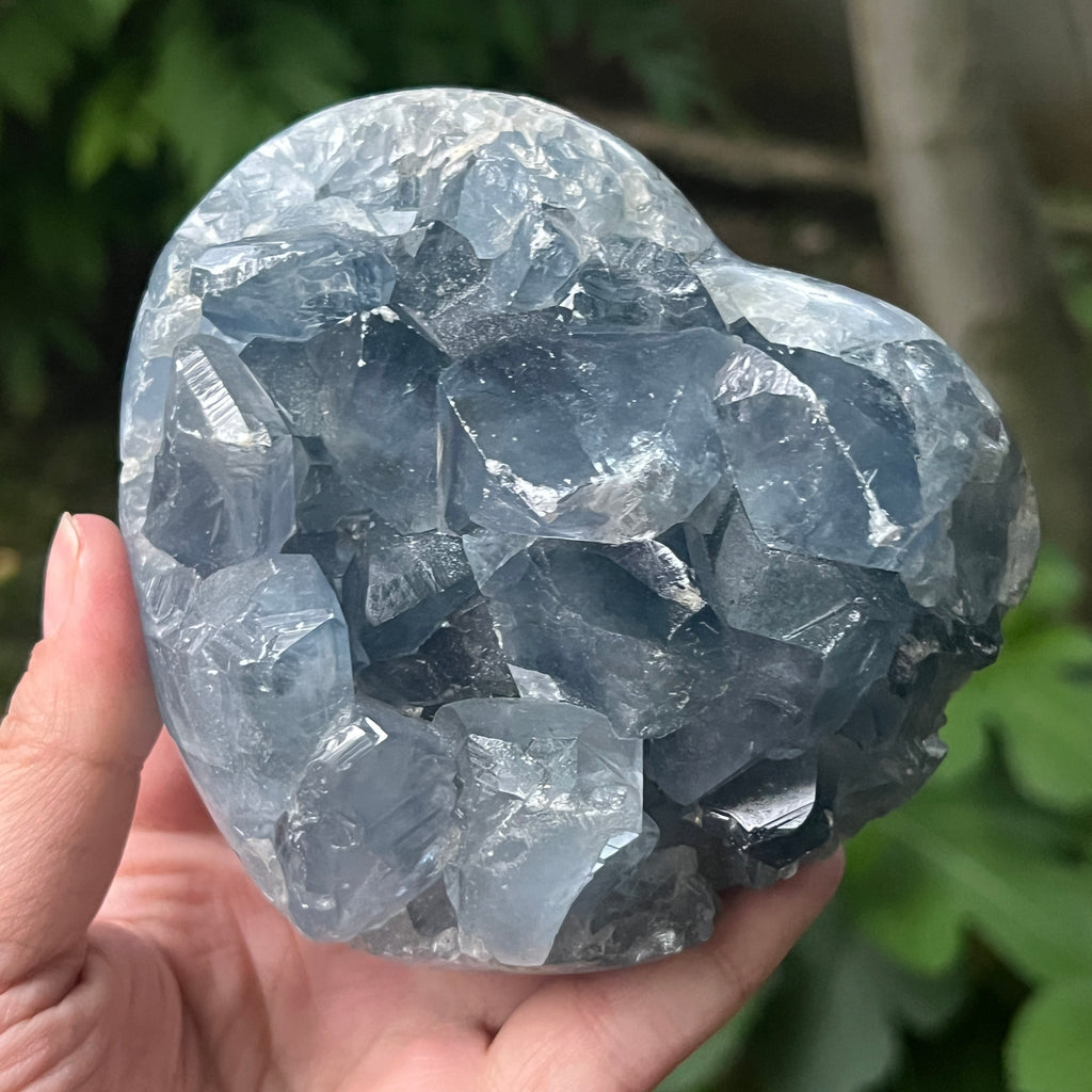 Inima celestit / celestina | Model 1, pietre semipretioase - druzy.ro 2 