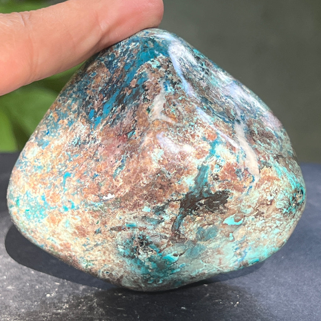 Shattuckite forma libera/palmstone m6, pietre semipretioase - druzy.ro 10 