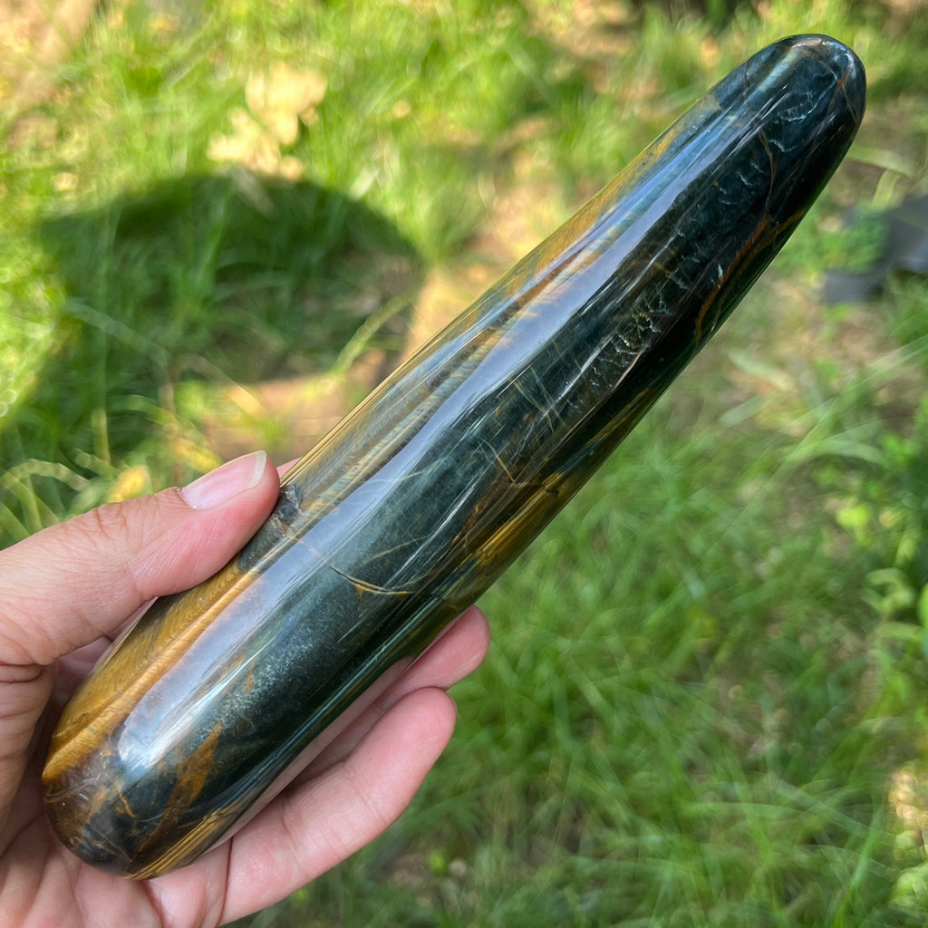 Bagheta masaj ochi de tigru m5, pietre semipretioase - druzy.ro 3 