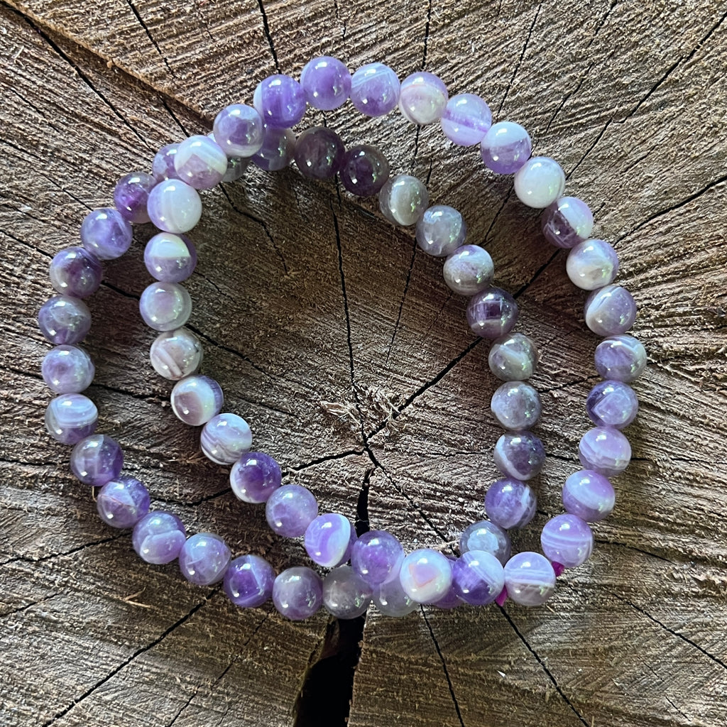 Bratara ametist chevorn 6 mm, pietre semipretioase - druzy.ro 1 