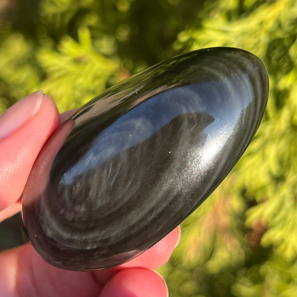 Obsidian curcubeu palmstone model 2, pietre semipretioase - druzy.ro 5 